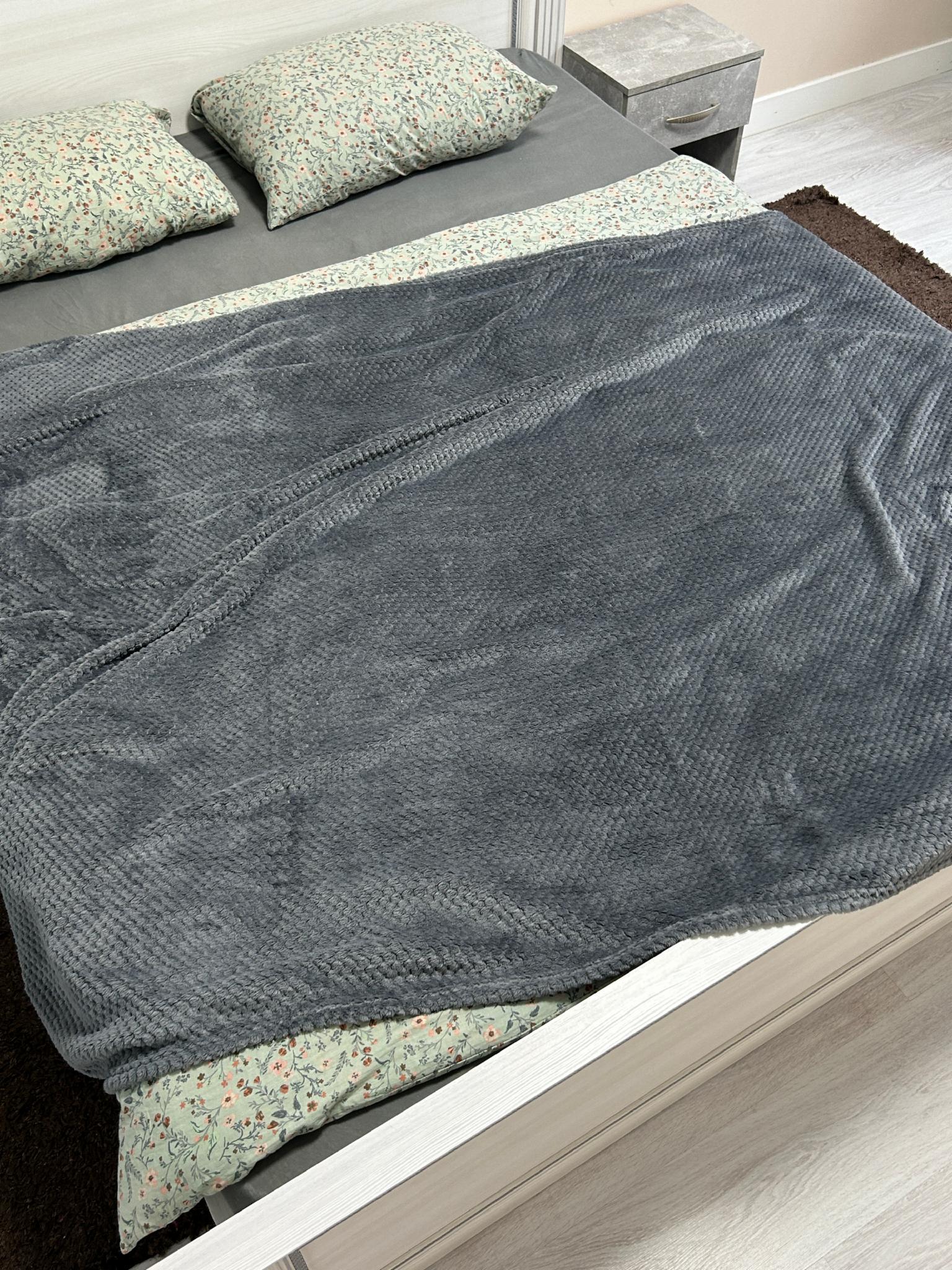 Плед бамбуковий Однотонна насолода 145х210 см Сірий (B-7120/5) - фото 1 Плед бамбуковий Однотонна насолода 145х210 см Сірий (B-7120/5) - фото 1