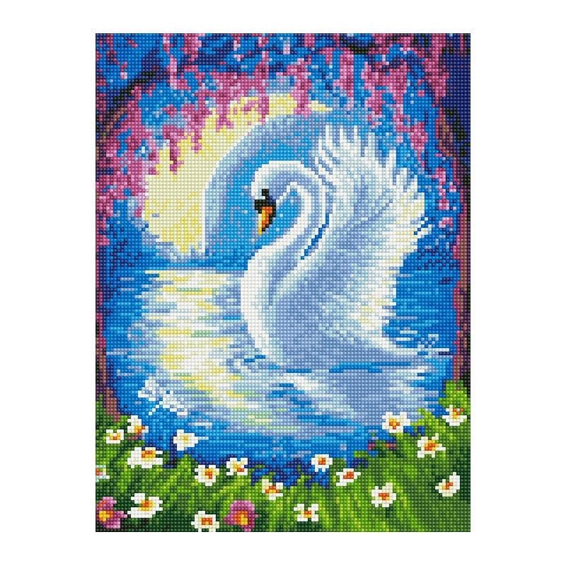 Алмазная мозаика Rainbow Art Очаровательный лебедь 40х30 см (EJ1361)