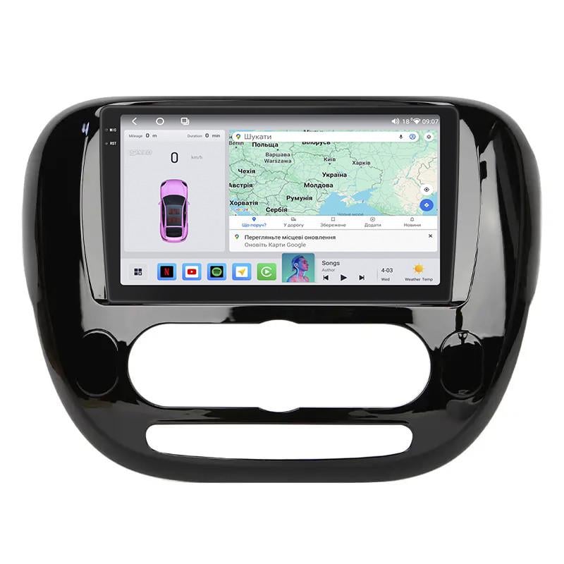 Автомагнитола штатная Lesko для KIA Soul II Рестайлинг 2016-2019 4/64 QLED CarPlay 4G Wi-Fi GPS Prime 9" (22391631)
