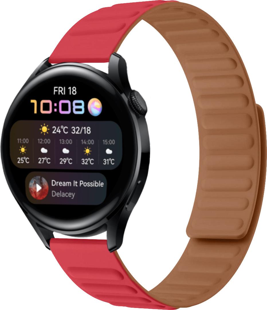 Ремешок Magneter для Huawei Watch 3 Red (26646-2D)