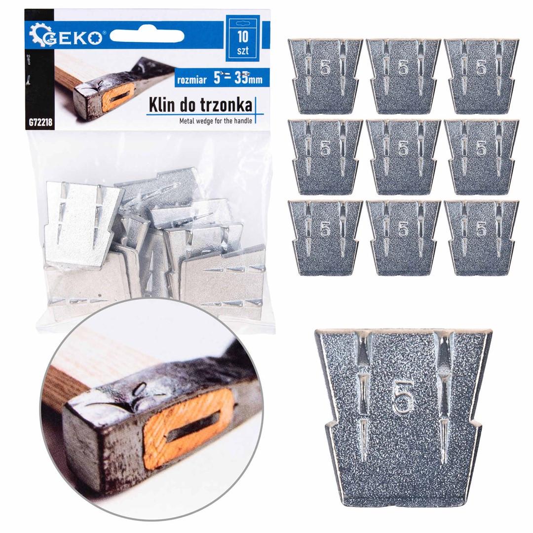Клин GeKo для древка/молотка/молота/топорища 5х35х35 мм (G72218) - фото 2 Клин GeKo для древка/молотка/молота/топорища 5х35х35 мм (G72218) - фото 2