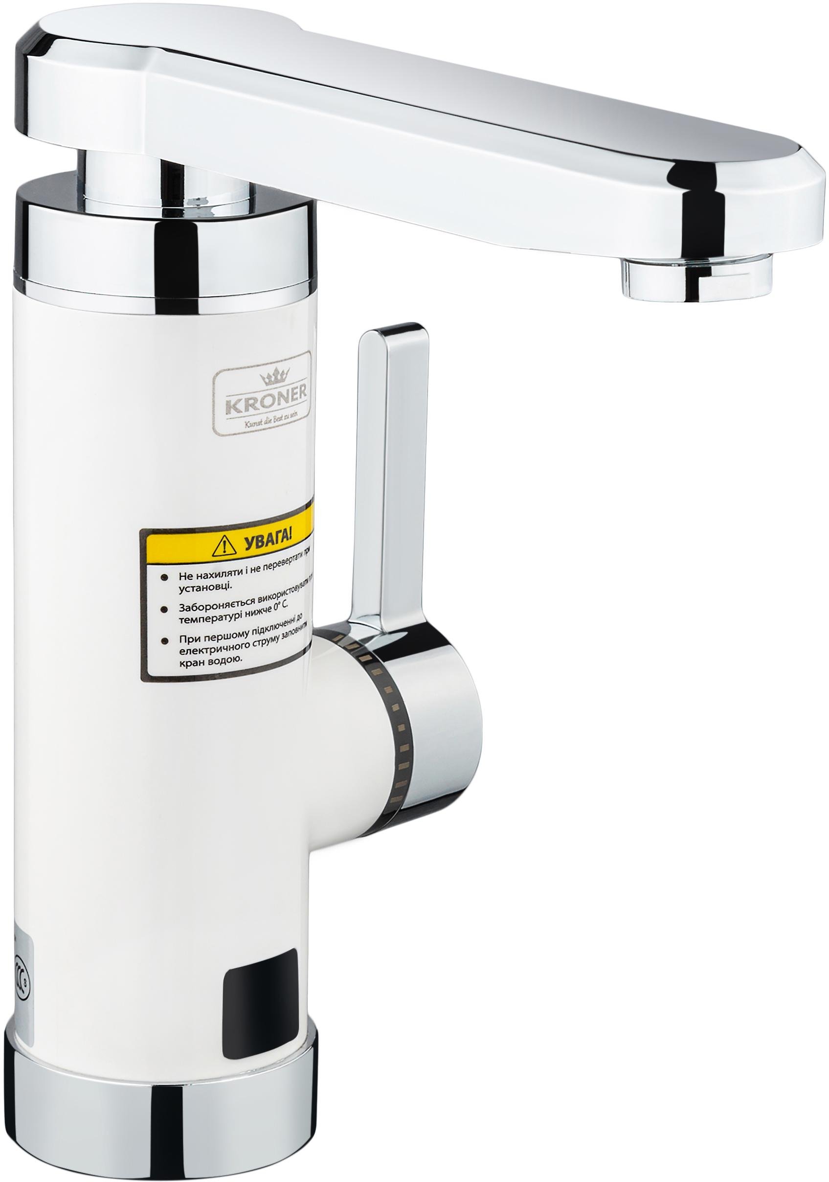 Кухонний монокран KRONER Volt CW189 проточний з електропідігрівом