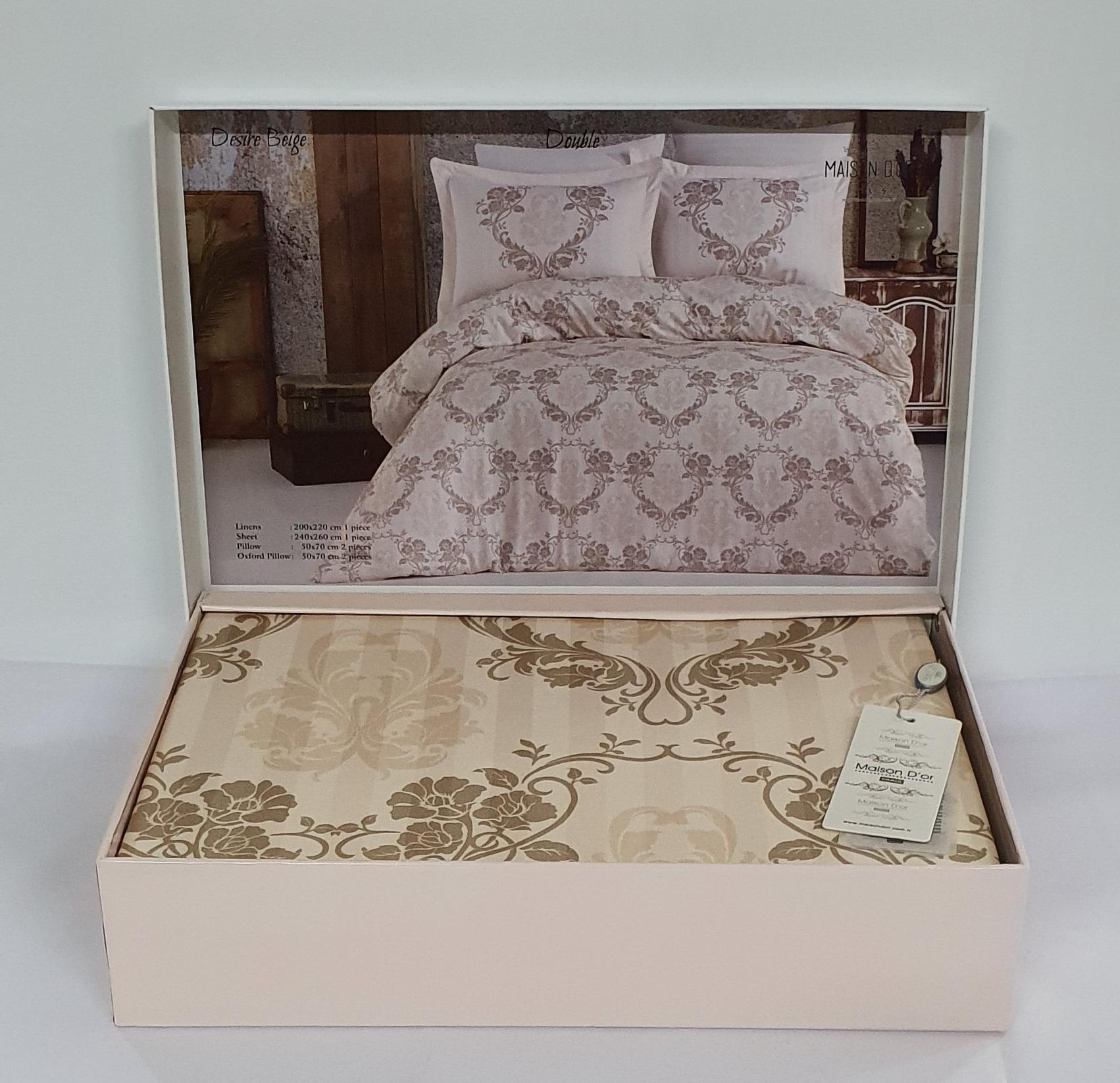 Комплект постельного белья Maison D'or 200х220 Desire Beige (CN2332)