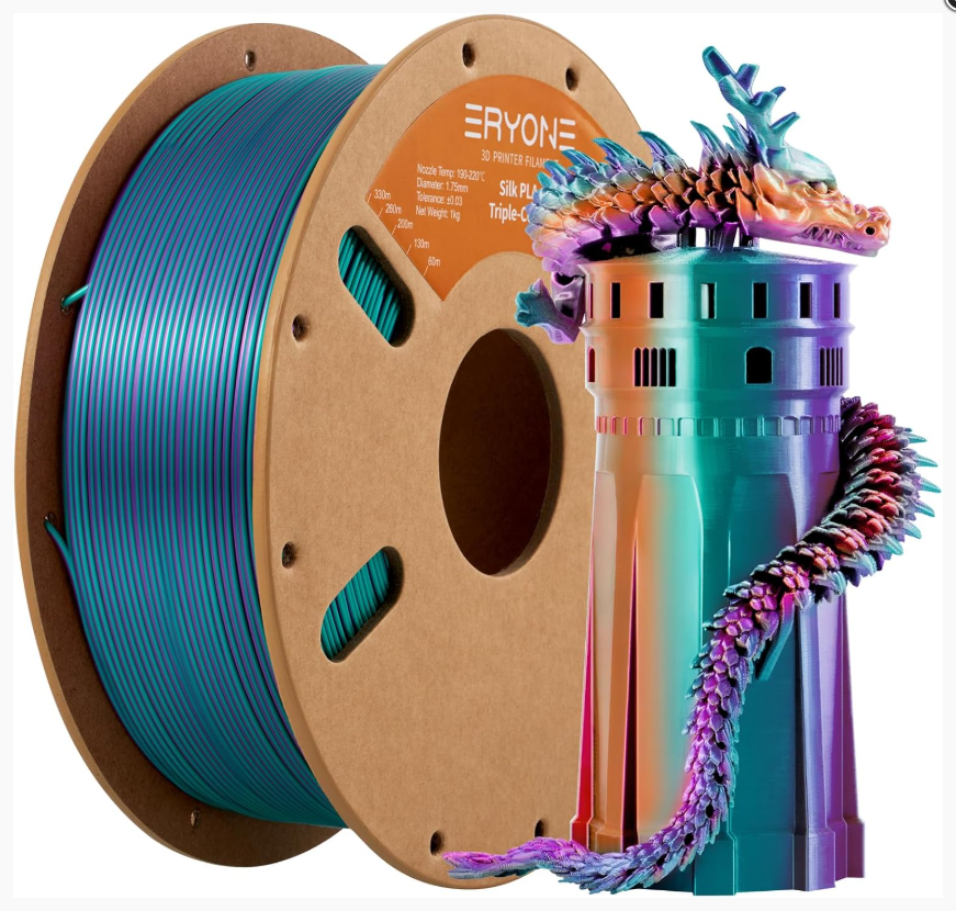 Филамент ERYONE Silk PLA Triple-Color (F1010)
