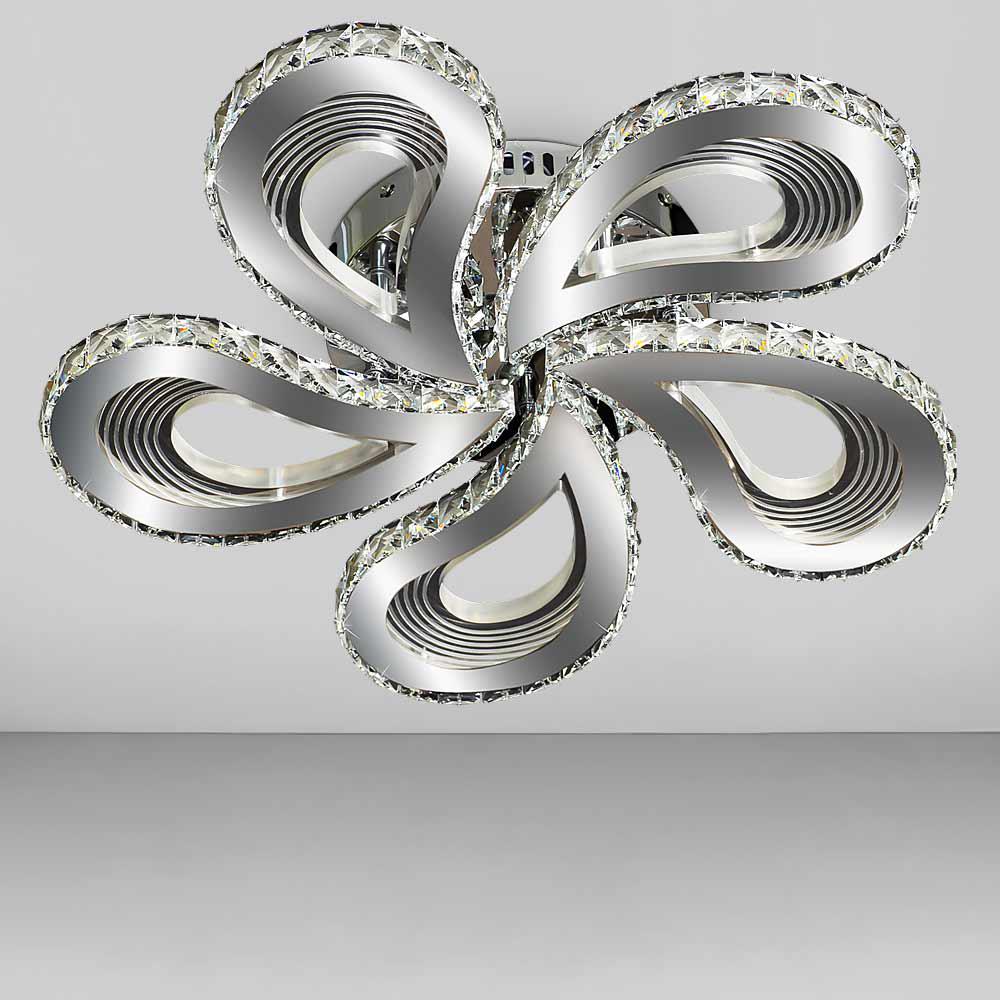 Люстра потолочная светодиодная Light House SY-18534/5 CR D495х100 мм 150W Хром (77849)