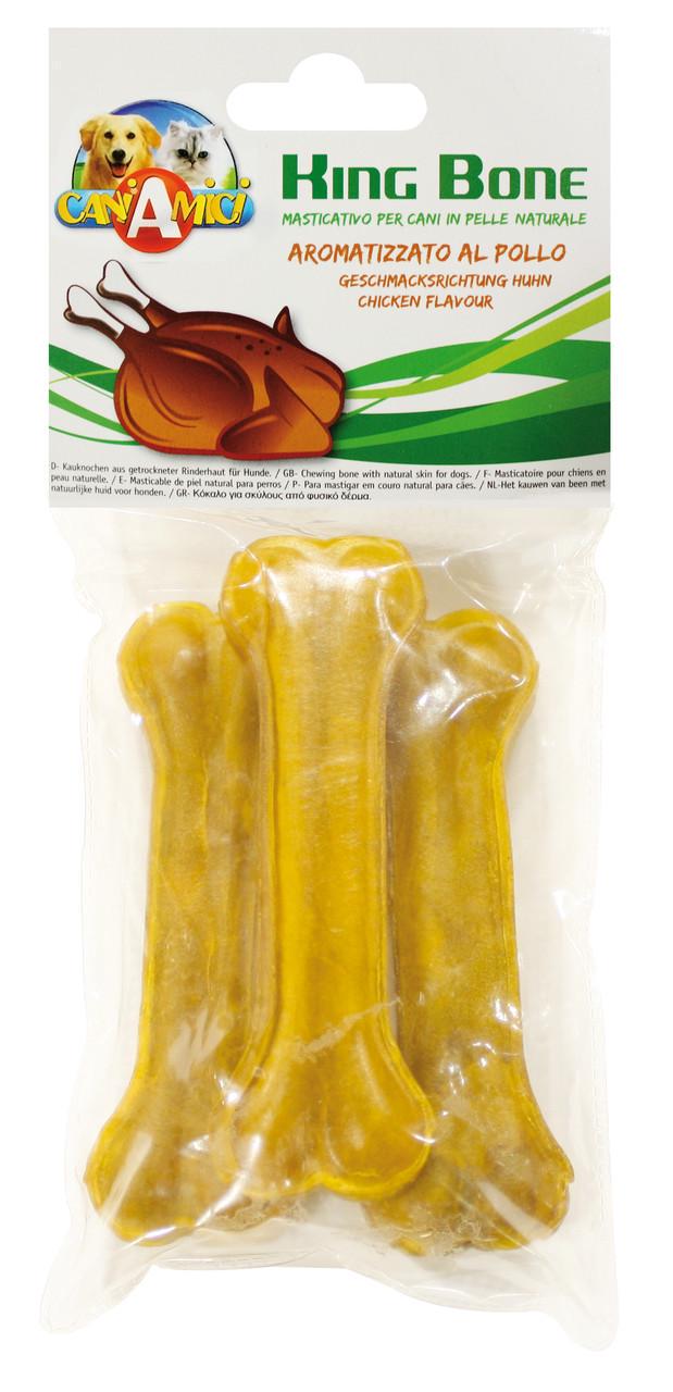 Лакомство для собак Croci King Bone Chicken кость жилистая со вкусом курицы 13 см 3 шт./уп. (1133151652) Лакомство для собак Croci King Bone Chicken кость жилистая со вкусом курицы 13 см 3 шт./уп. (1133151652)