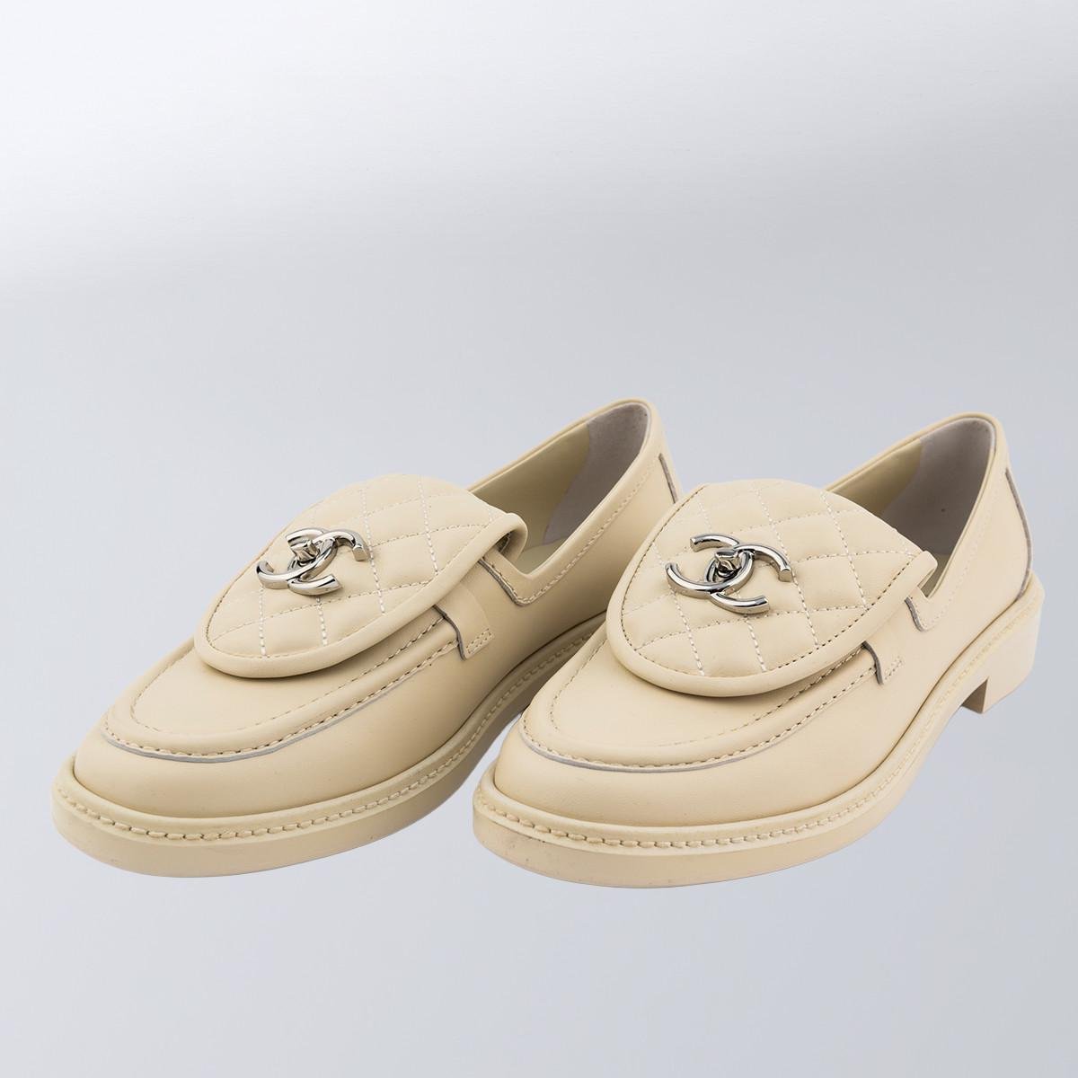 Лофери жіночі повсякденні Chanel р. 38 Білий (2797308537) - фото 2 Лофери жіночі повсякденні Chanel р. 38 Білий (2797308537) - фото 2