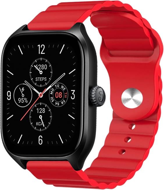 Ремінець Wave для Amazfit GTS 4/mini Red (29562-2D) Ремінець Wave для Amazfit GTS 4/mini Red (29562-2D)