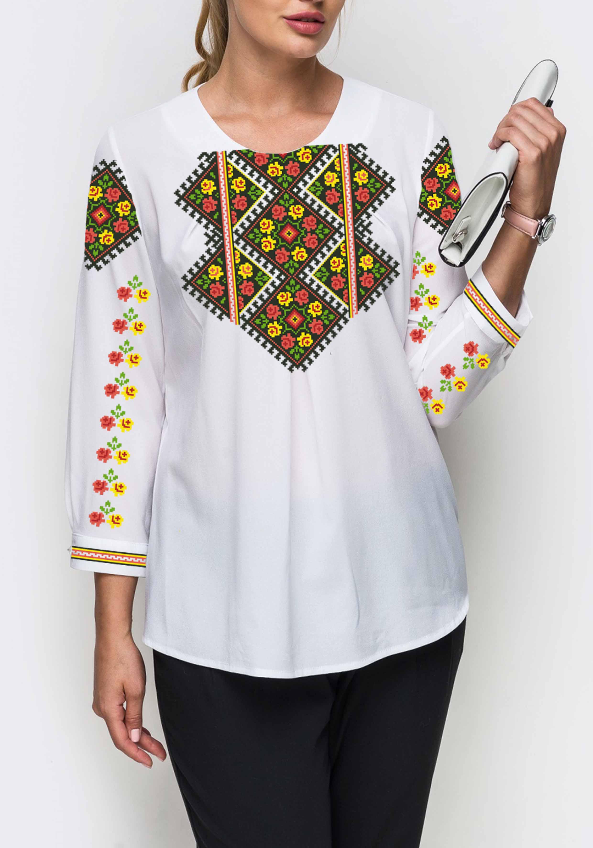 Заготовка для вишивки нитками або бісером сорочка СЖ-161 домоткане полотно Заготовка для вишивки нитками або бісером сорочка СЖ-161 домоткане полотно