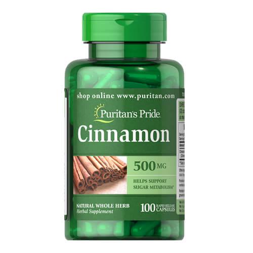 Корица Puritan's Pride Cinnamon 500 мг 100 капс. (14020) Корица Puritan's Pride Cinnamon 500 мг 100 капс. (14020)