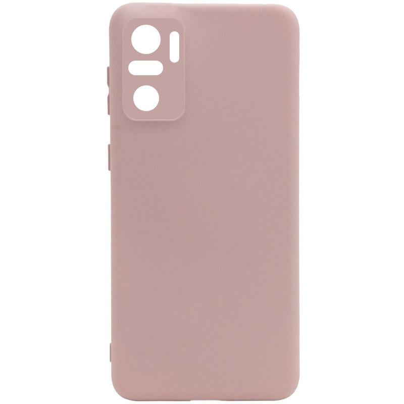 Чехол Silicone Cover Full Camera without Logo (A) для Xiaomi Redmi Note 10/Note 10s Розовый/Pink Sand