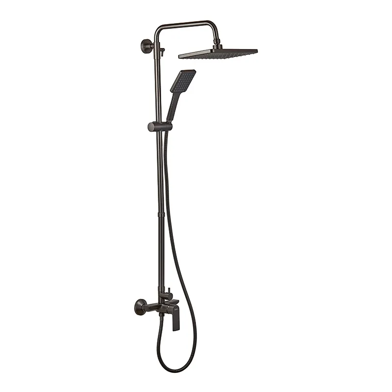 Душова колона зі змішувачем і подовжувачем у комплекті Haiba Alex 003-J Graphite (HB3996)