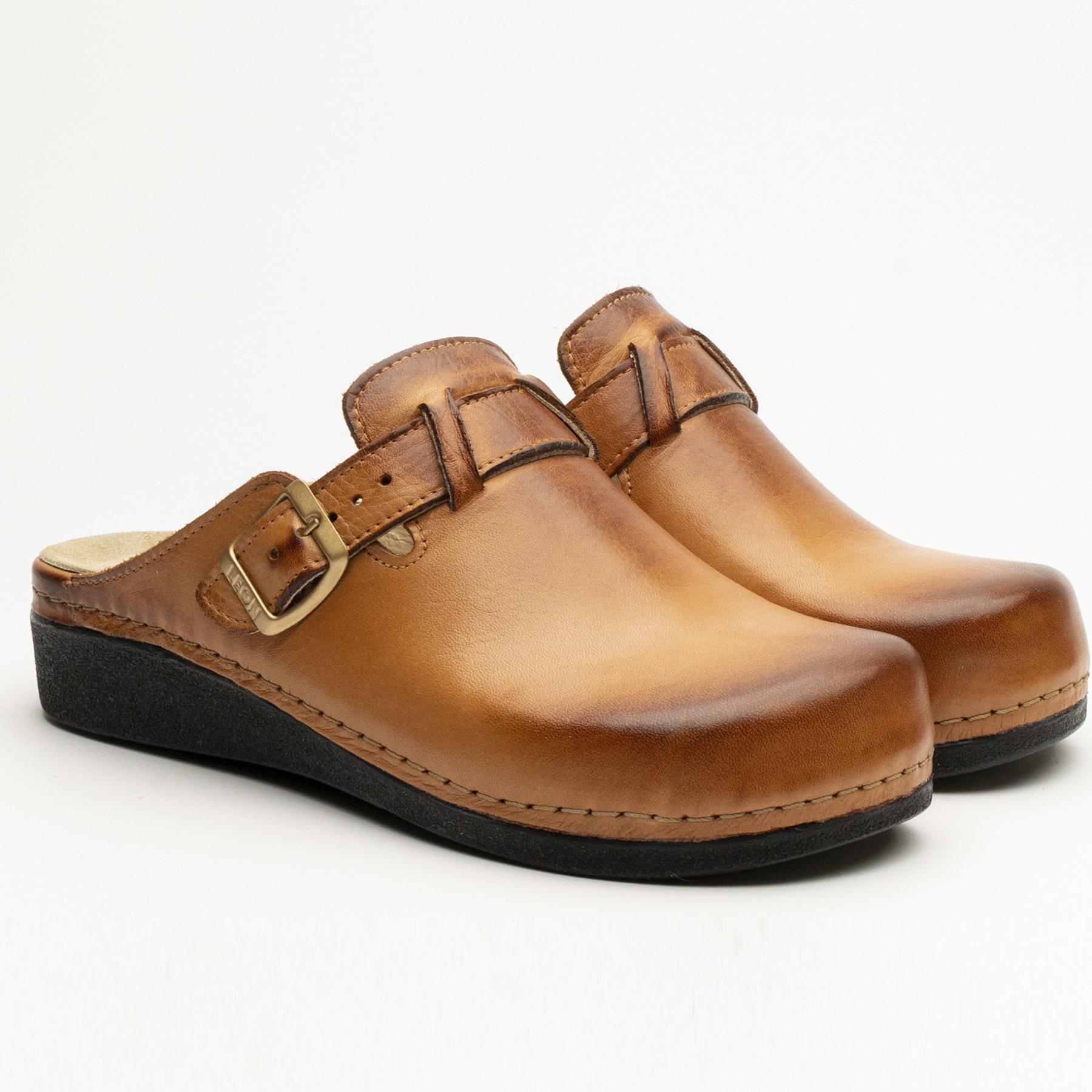 Сабо женские кожаные Leon Aurora Nora I р. 39 Коричневый