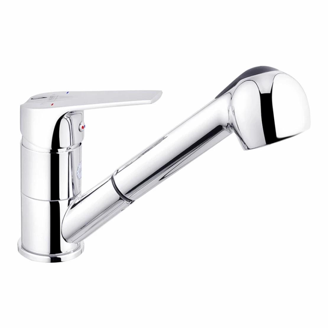 Змішувач для кухні Kroner KRM Odra C030-T з висувним виливом (CV021127)