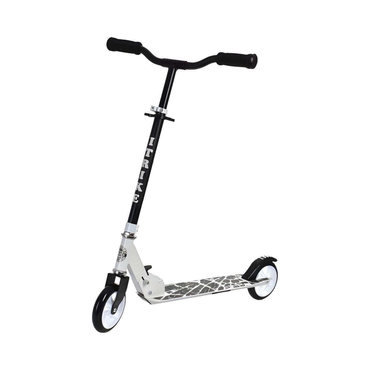Городской самокат SR 2-039-8-W алюминиевый с регулируемым рулем и поролоновыми ручками Белый (26497046) - фото 1