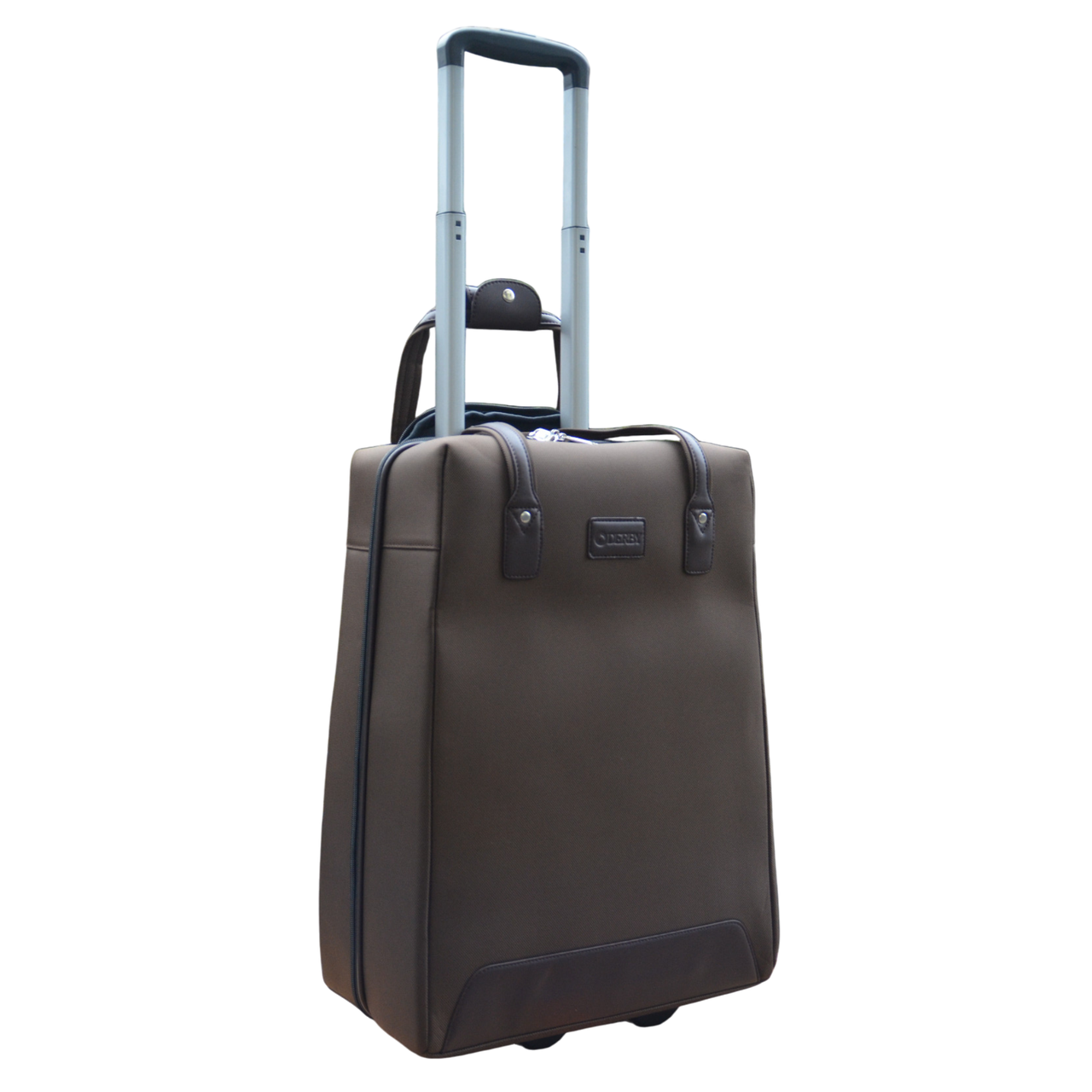 Валіза ручна поклажа Derby 092402-L 2 колеса текстильна Brown (2450794989) - фото 1