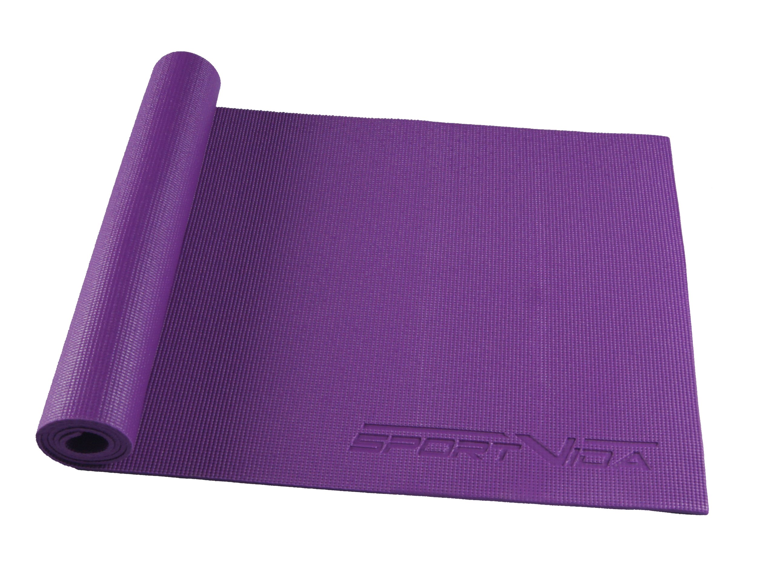 Килимок для йоги та фітнесу SportVida PVC 6 мм SV-HK0052 Violet