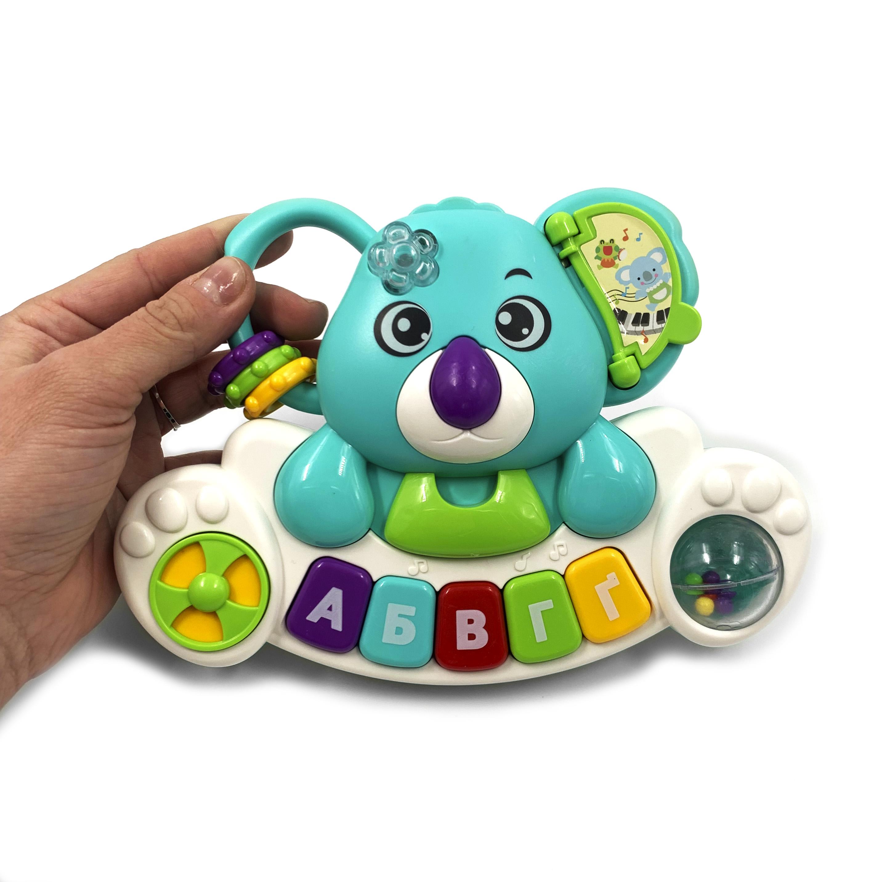 Іграшка розвиваюча музична TK Group Коала піаніно з українською озвучкою Бірюзовий (111736b) - фото 2 Іграшка розвиваюча музична TK Group Коала піаніно з українською озвучкою Бірюзовий (111736b) - фото 2