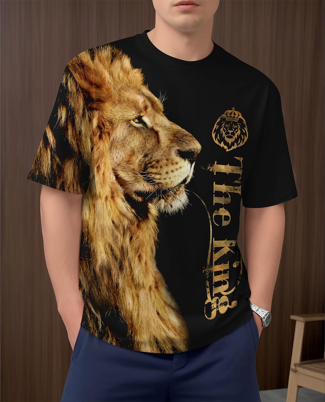 Футболка чоловіча Лев M Чорний (400173)