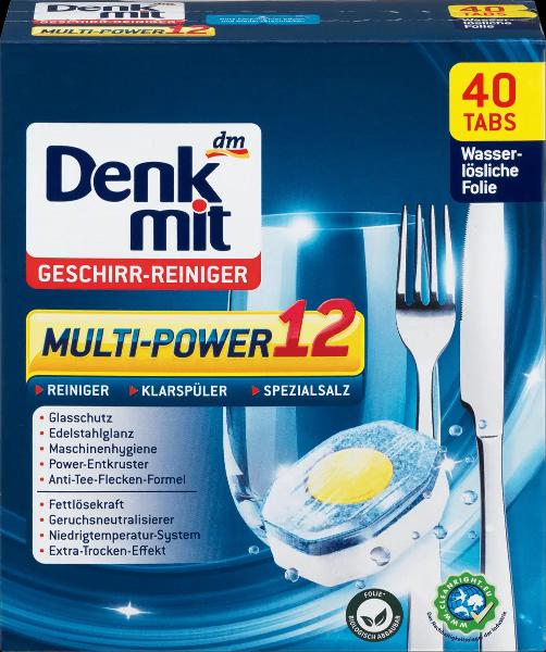 Таблетки для посудомойки Denkmit Multi-Power 12 40 шт.