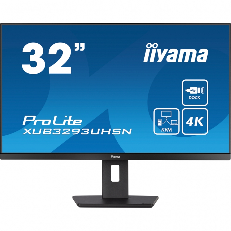 Монітор Iiyama XUB3293UHSN-B5 безрамковий IPS 3840х2160 4K Ultra HD 32" (tf6885) - фото 3 Монітор Iiyama XUB3293UHSN-B5 безрамковий IPS 3840х2160 4K Ultra HD 32" (tf6885) - фото 3