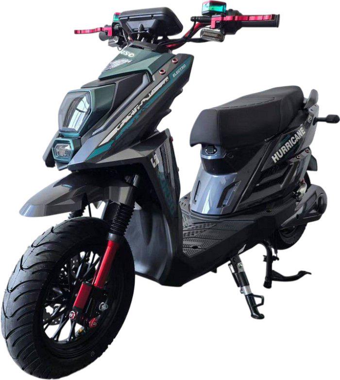 Електроскутер двомісний Corso Hurricane 2500W 72V/40Ah Зелений