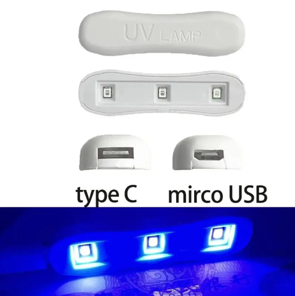 Лампа для маникюра ультрафиолетовая 3LED (2432619041) - фото 3 Лампа для маникюра ультрафиолетовая 3LED (2432619041) - фото 3