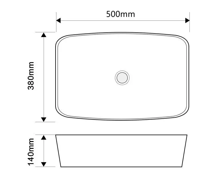Раковина накладна MIXXUS Premium DIVERSE 500х380х140 мм Білий (MP6547) - фото 3 Раковина накладна MIXXUS Premium DIVERSE 500х380х140 мм Білий (MP6547) - фото 3