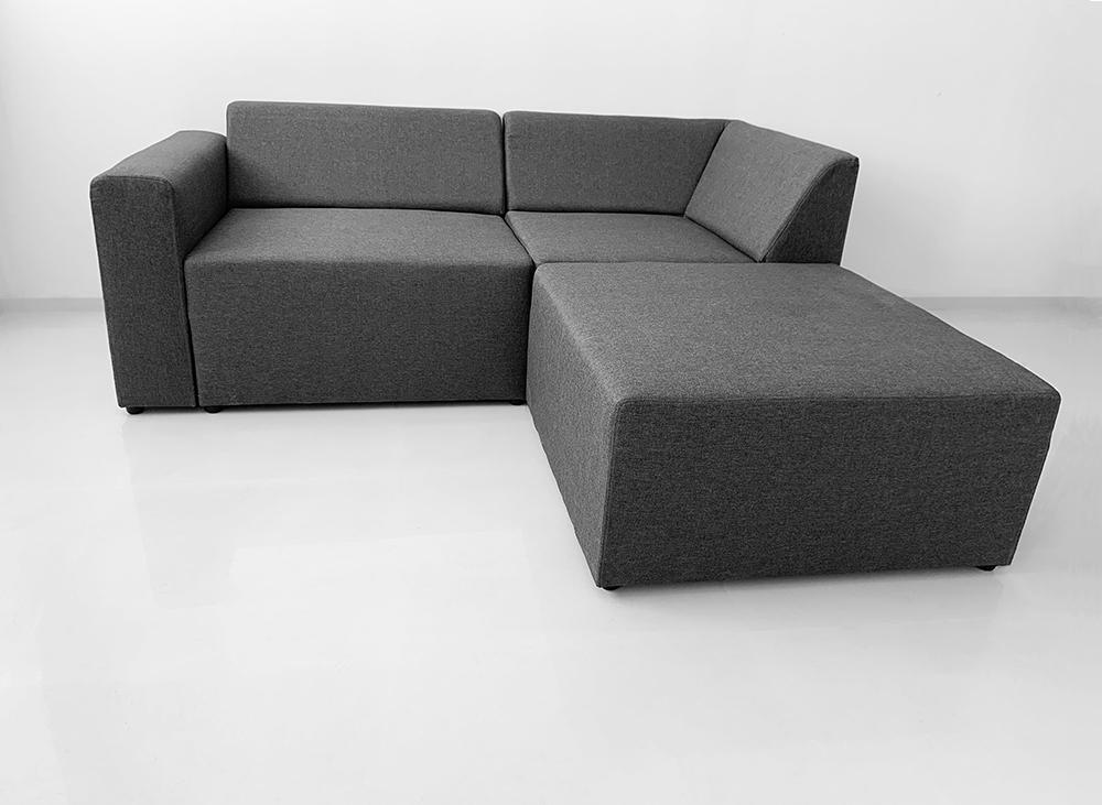 Диван угловой Шик Галичина Олаф 2 модульный Темно-серый (50243)