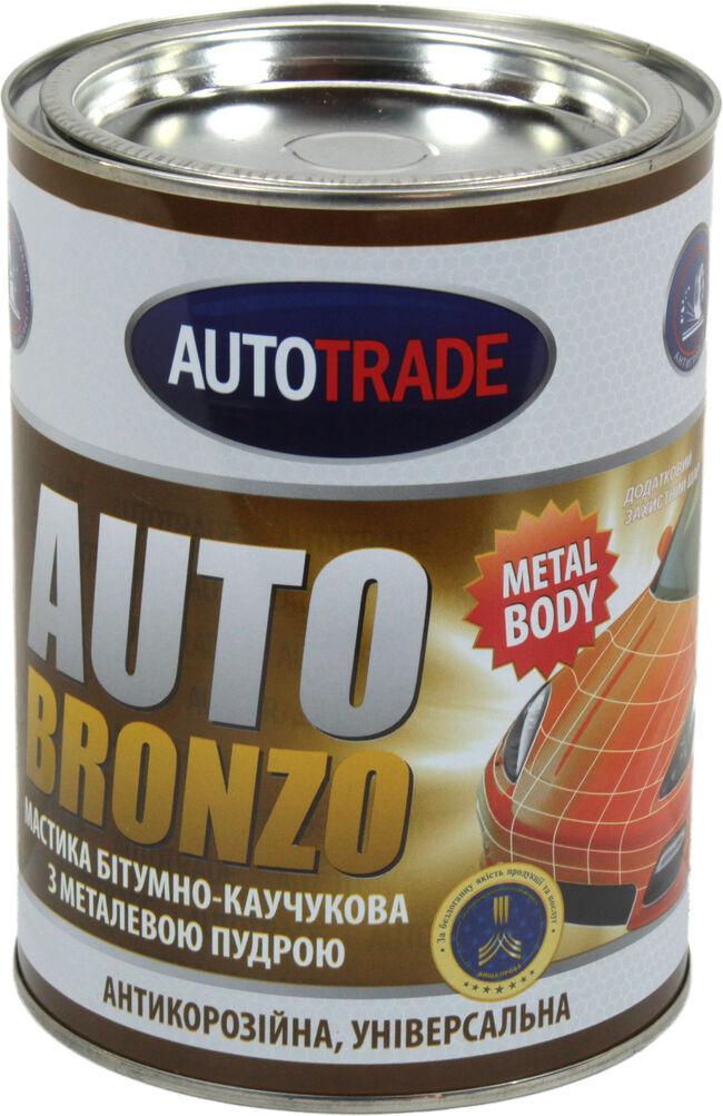 Мастика антикоррозионная битумно-каучуковая Autotrade AUTOBRONZO 0,9 кг