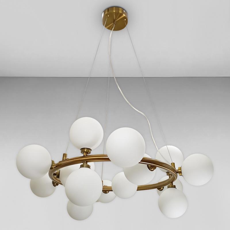 Люстра підвісна Light House LS-18066-15 Бронзовий/Білий 