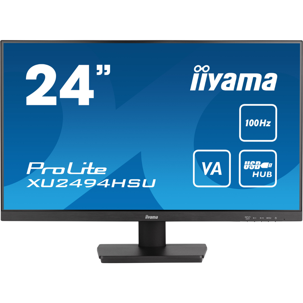 Монітор VA Iiyama XU2494HSU-B6 безрамковий екран 23,8" Чорний (17cb7849)