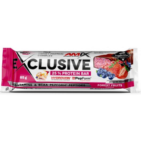 Батончик протеиновый Amix Nutrition Exclusive Protein Bar 12х85 г Forest Fruit (000026214) - фото 2