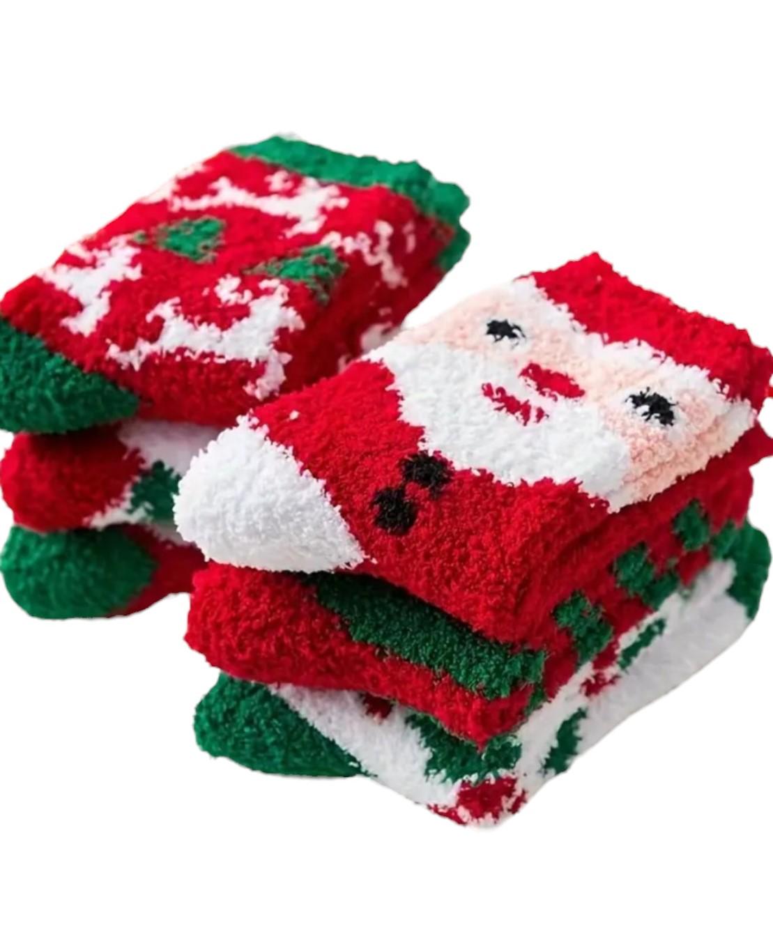 Шкарпетки новорічні махрові 6 пар (22984150) - фото 2