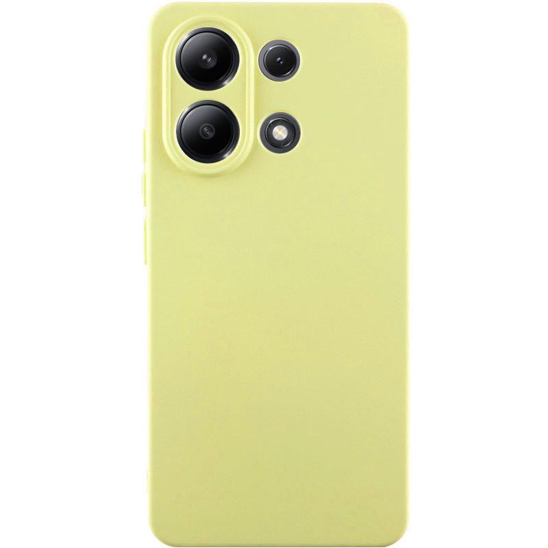 Противоударный чехол Silicone Cover Lakshmi Full Camera (AA) для Xiaomi Redmi Note 13 4G желтый/Mellow Yellow