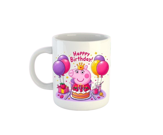 Кружка керамическая Happy Birthday Свинка Пеппа 330 мл