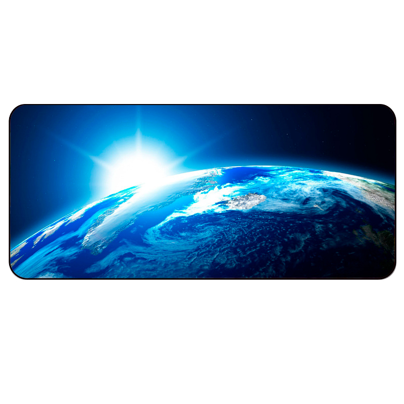 Коврик для мышки тканевый VOLTRONIC Рассвет Земли с боковой прошивкой 300x600 мм (35738)