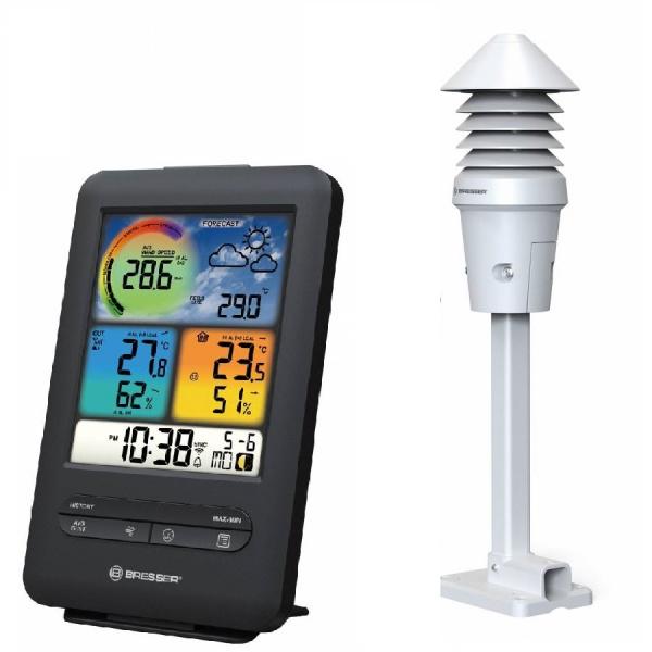 Метеостанция Bresser WIFI Colour 4 in 1 UV_Light Sensor Black