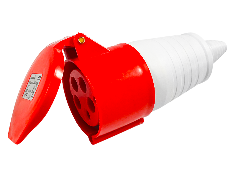 Розетка силовая переносная Lemanso LM2039 3п+н+е 32A 380-415V IP44 LEE-225L Красный (8615)