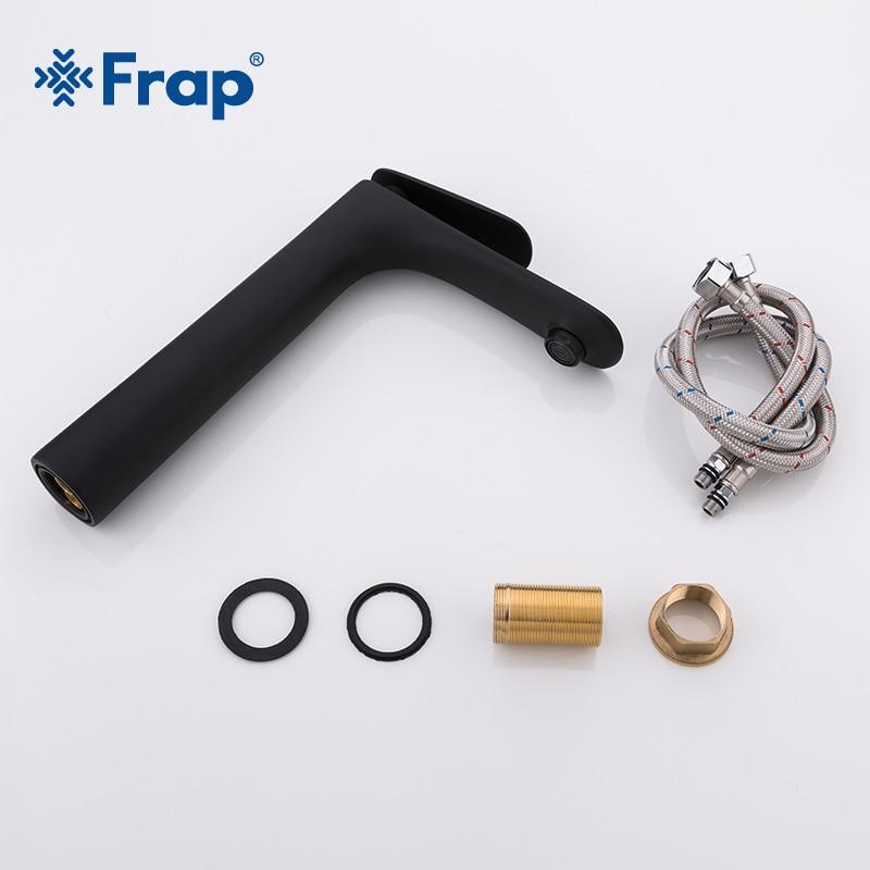 Змішувач для умивальника Frap H52 F1052-57 високий Чорний - фото 6 Змішувач для умивальника Frap H52 F1052-57 високий Чорний - фото 6