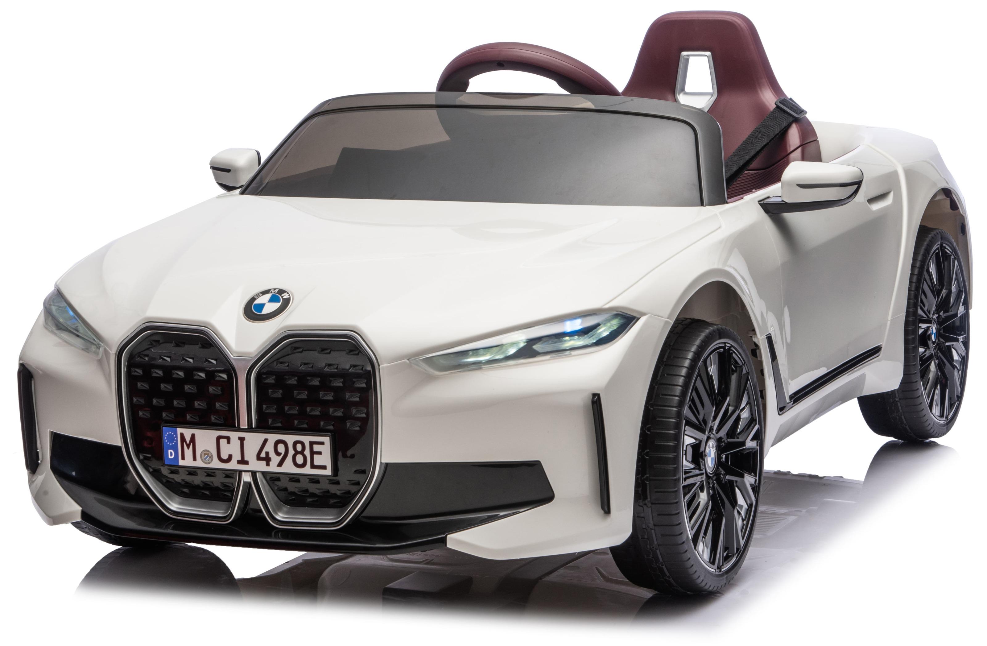 Электромобиль детский BMW i4 лицензия Белый (9956)
