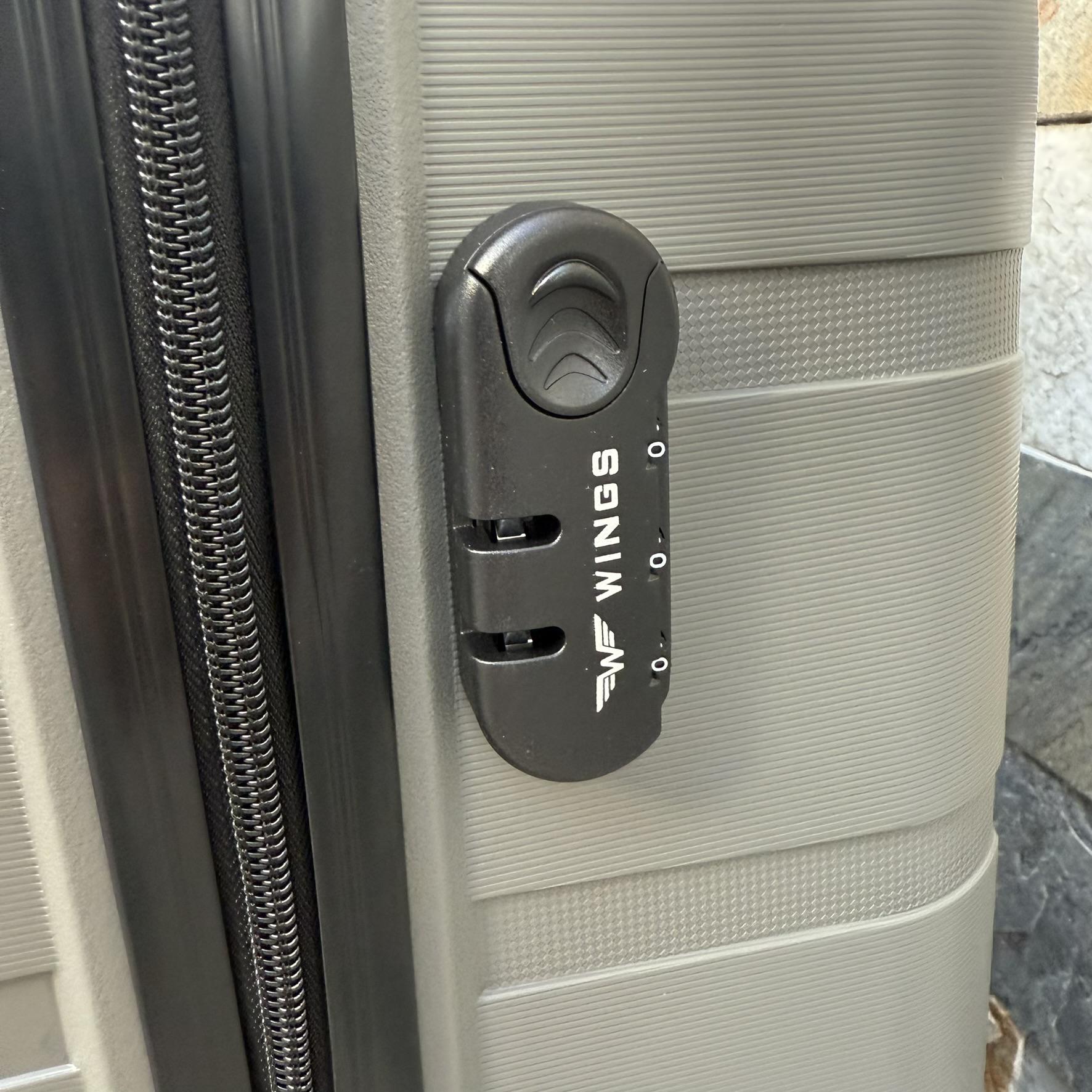 Чемодан дорожный из полипропилена Wings HWF03 L Серый (30631213) - фото 5