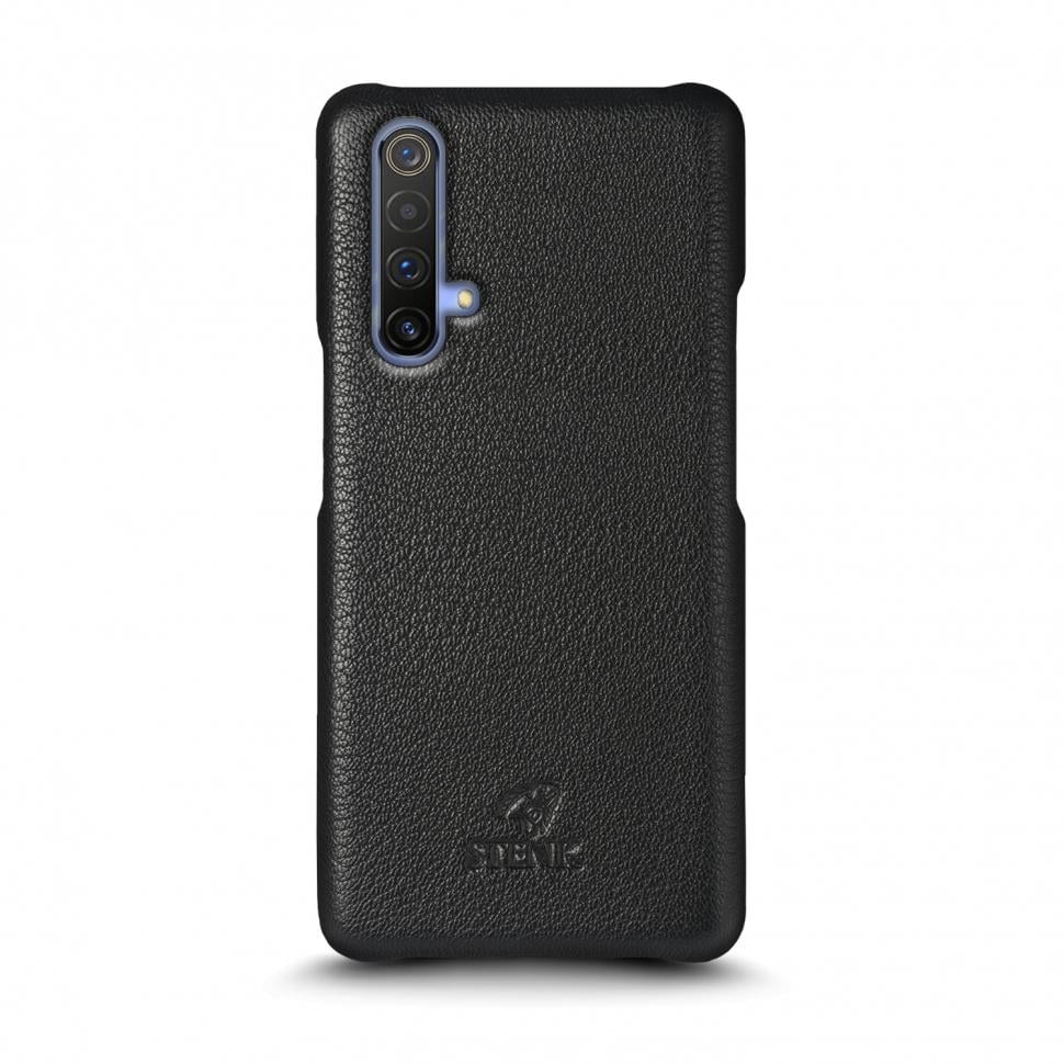 Кожаная накладка Stenk Cover для Realme X50 5G Черный (69402)