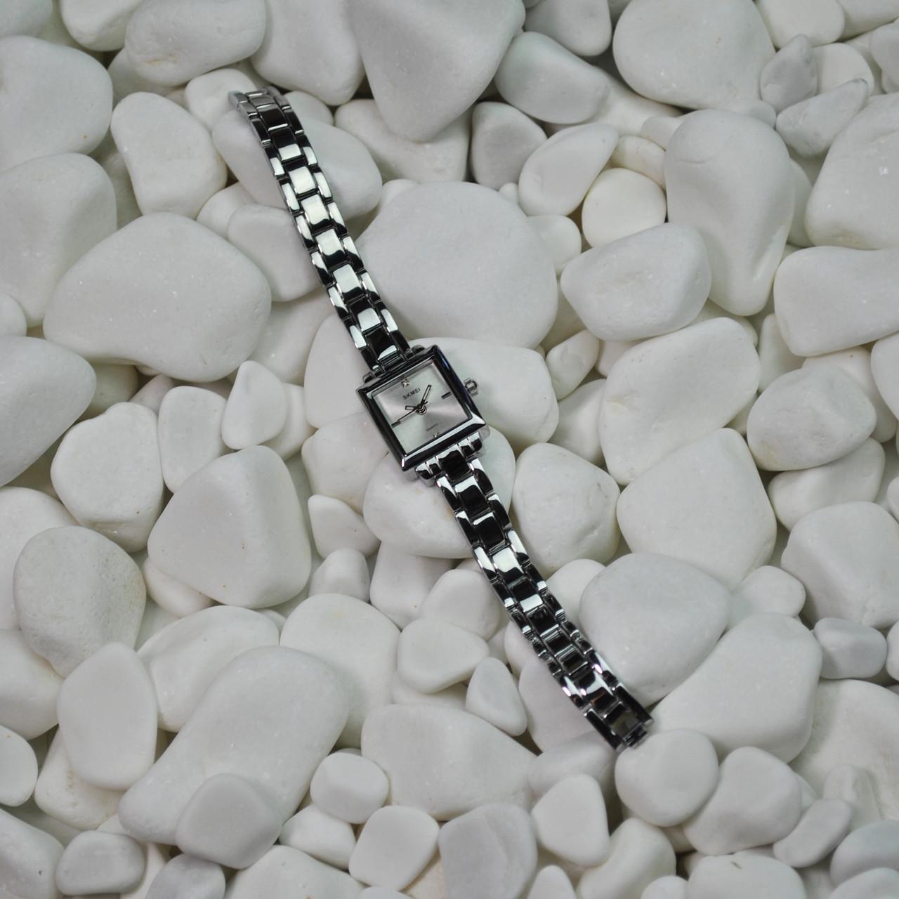 Годинник жіночий металевий Skmei Сріблястий (z070-1) - фото 3 Годинник жіночий металевий Skmei Сріблястий (z070-1) - фото 3