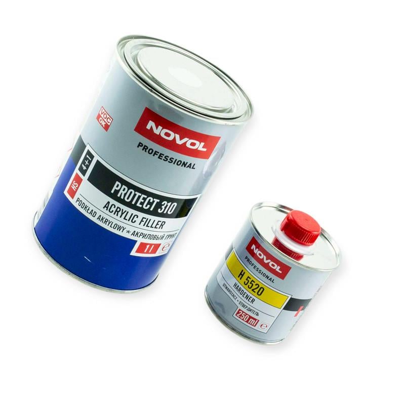 Грунт акриловий 4 1 Novol PROTECT 3101/0,25 л Сірий (2684193252)