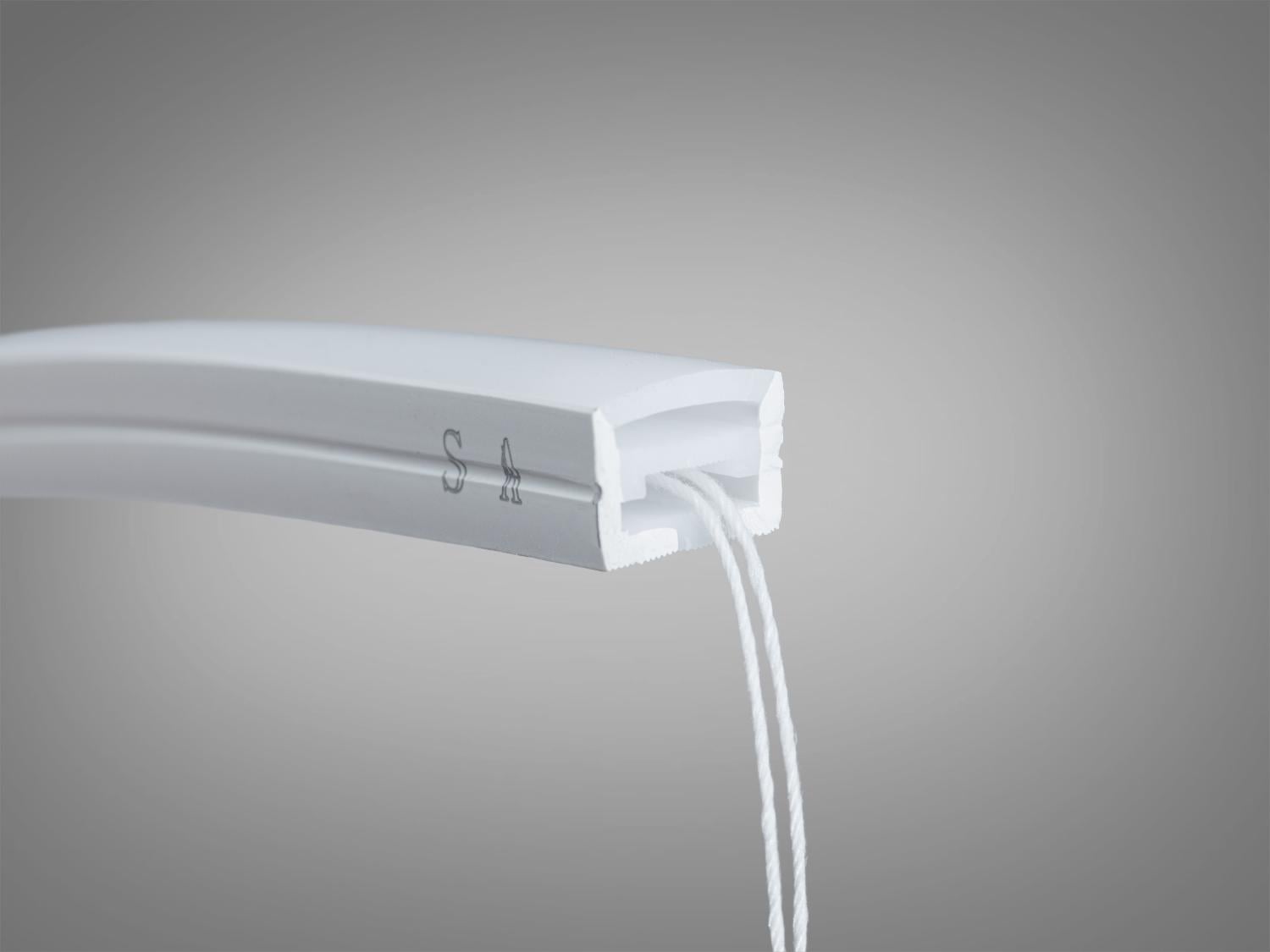 Профіль гнучкий силіконовий для LED IP67 11 мм Білий (PLS-1510EN)