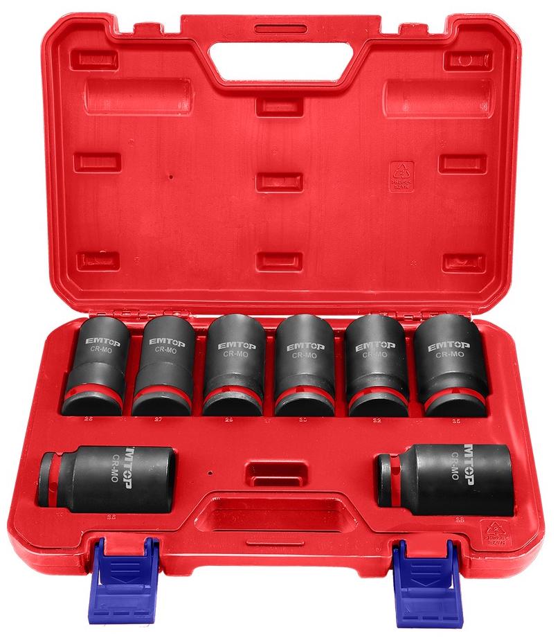 Набор ударных торцевых головок 3/4 EMTOP EMSSD34082L 8 шт.