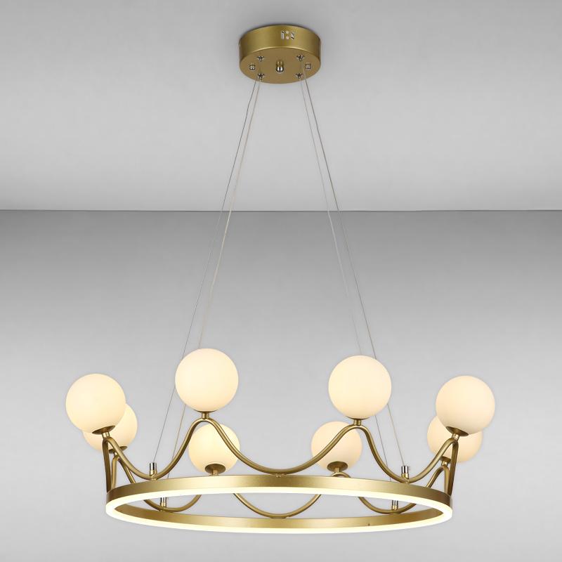 Люстра подвесная кольцо Light House LS-17125-8 Золото (16425)