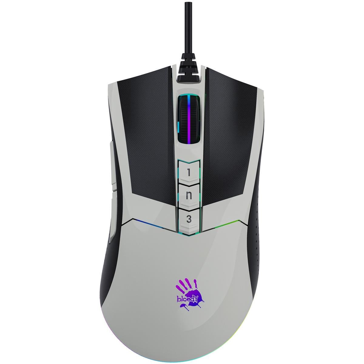 Компьютерная мышка проводная A4Tech Bloody W90 Max RGB Panda White (26712038)
