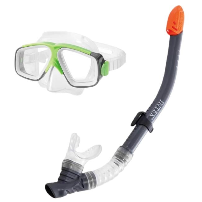 Набір INTEX Surf rider swim маска для плавання та трубка Зелений (55949)